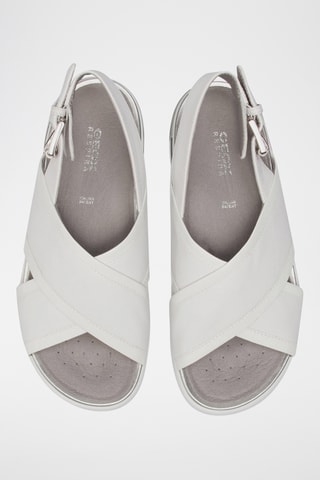 Sandales plateformes en cuir Ottaya - Blanc