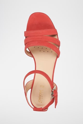 Sandales à talons en nubuck Seyla - Corail