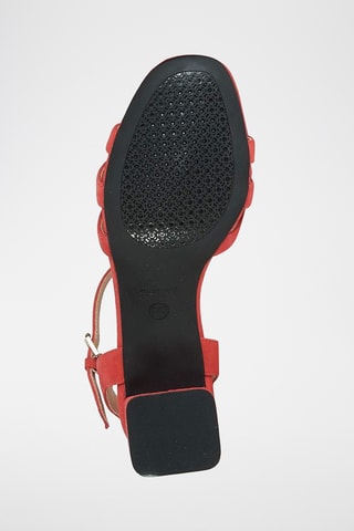 Sandales à talons en nubuck Seyla - Corail