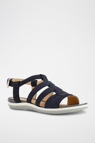 Sandales en nubuck Vega - Bleu marine
