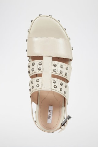 Sandales en cuir Kolleen Ecru