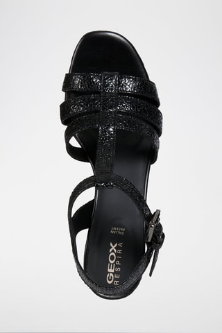 Sandales à talons en cuir de chèvre Seyla S. - Noir