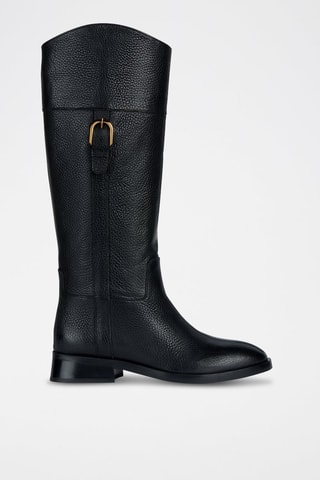 Botas de piel Tormalina - Negro