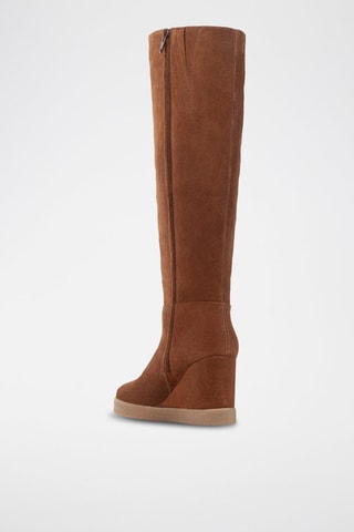 Botas de nobuk de cuña Elidea - Camel