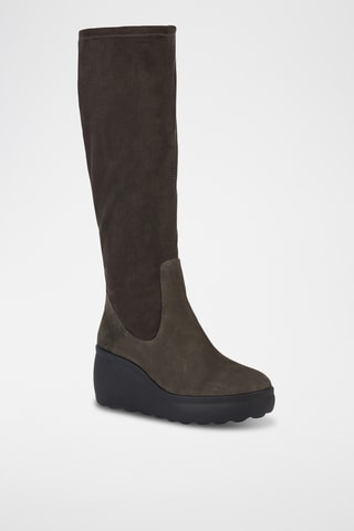 Botas de nobuk de cuña Spherica - Gris