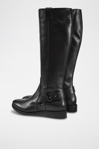 Botas de piel - Marrón