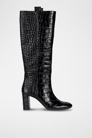 Botas de piel Pheby - Negro