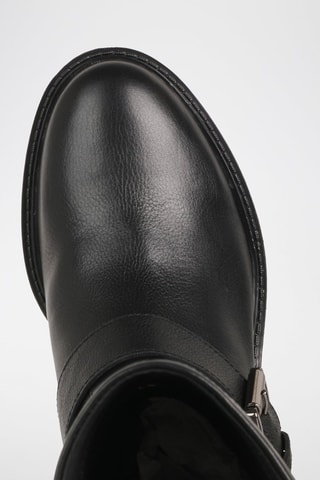 Botas de piel - Negro