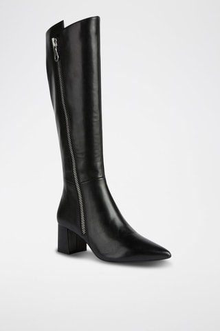 Botas de piel napa Bigliana - Negro