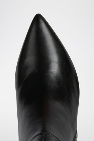 Botas de piel napa Bigliana - Negro