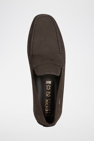 Mocassins en nubuck Moner Marron foncé
