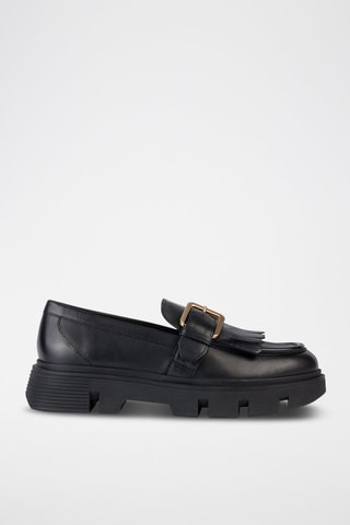 Mocassins en cuir nappa Vilde - Noir