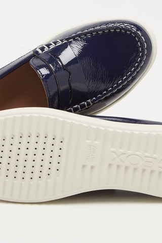 Mocassins en cuir Genova Moc - Bleu