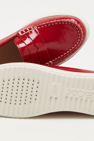 Mocassins en cuir Genova Moc - Rouge