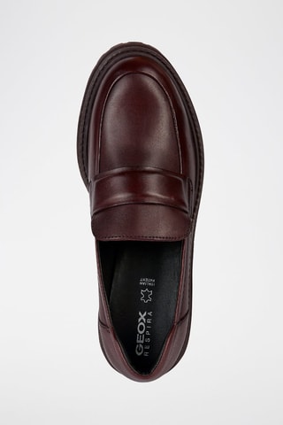 Mocassins en cuir nappa Iridea - Bordeaux