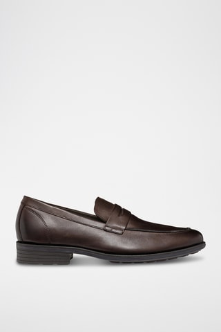 Mocassins en cuir Walk pleasure - Marron foncé
