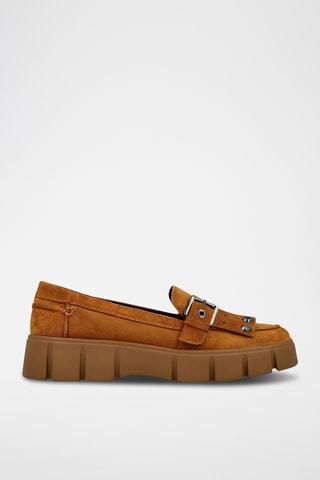 Mocassins en nubuck Ghoula - Moutarde