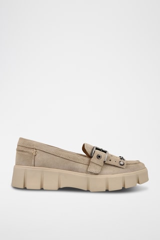 Mocassins en nubuck Ghoula - Taupe