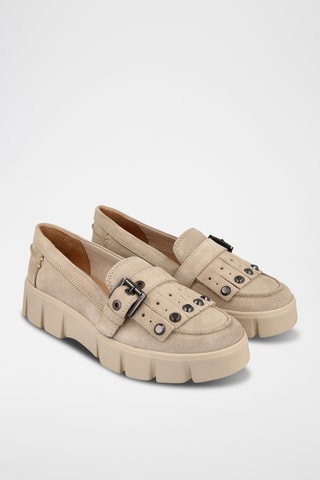 Mocassins en nubuck Ghoula - Taupe