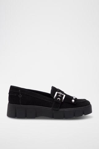 Mocassins en nubuck Ghoula - Noir