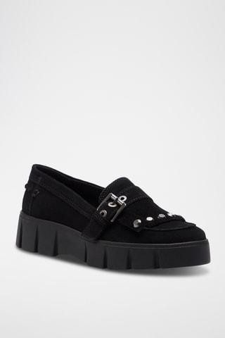 Mocassins en nubuck Ghoula - Noir