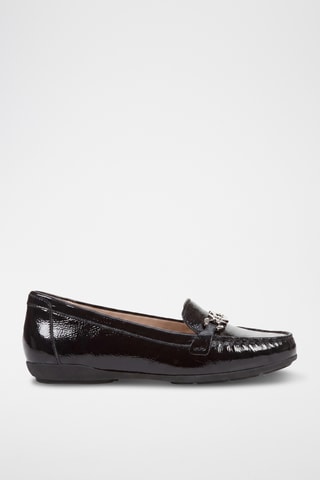 Mocassins en cuir verni Annytah - Noir