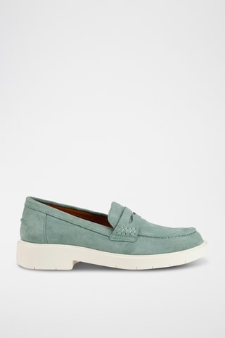 Mocassins en nubuck Spherica - Vert d'eau