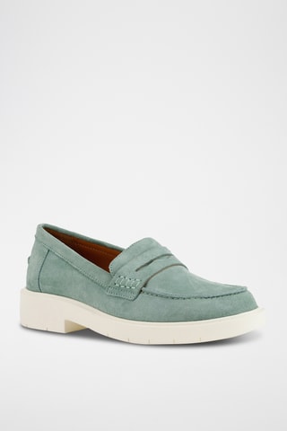 Mocassins en nubuck Spherica - Vert d'eau