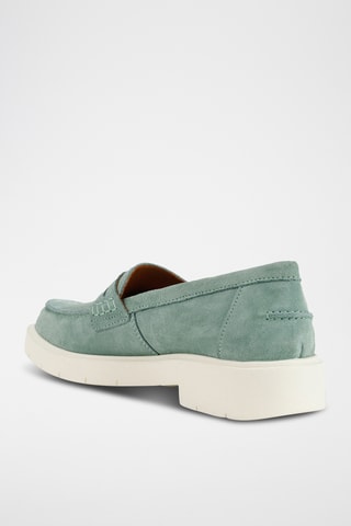 Mocassins en nubuck Spherica - Vert d'eau