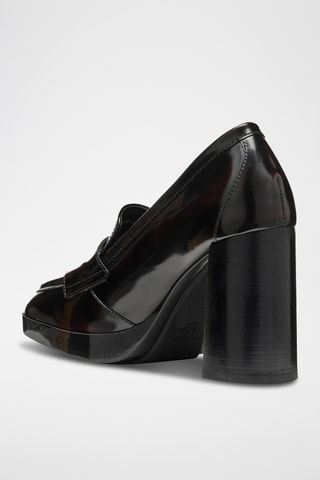 Mocassins à talons en cuir verni Teulada - Bordeaux