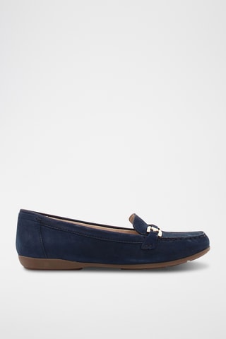 Mocassins en nubuck Annytah - Bleu nuit