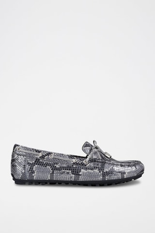 Mocassins en cuir Leelyan Argenté