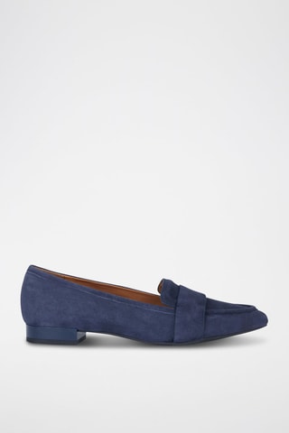 Mocassins en nubuck Charyssa - Bleu marine