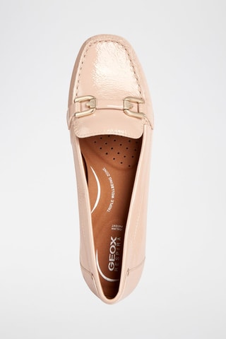Mocassins vernis en cuir Annytah  - Nude