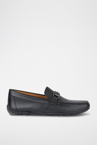 Mocassins en cuir pleine fleur - Noir