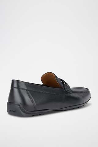 Mocassins en cuir pleine fleur - Noir