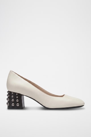 Escarpins en cuir Seyla - Ecru