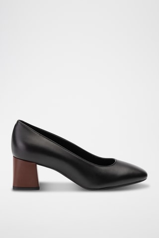 Escarpins en cuir Seyla - Noir