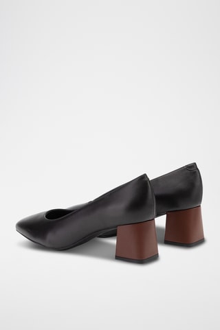 Escarpins en cuir Seyla - Noir