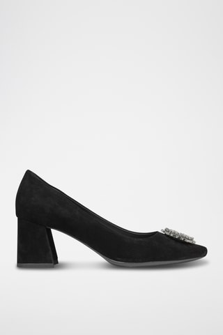 Escarpins en nubuck Giselda - Noir