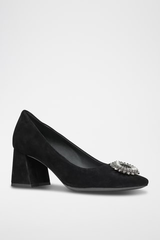 Escarpins en nubuck Giselda - Noir