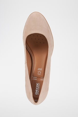 Escarpins en cuir de chèvre nubuck Walk pleasure - Rose poudré
