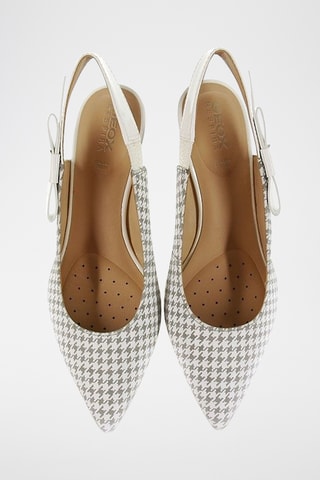 Escarpins en cuir Elisangel - Gris clair et blanc