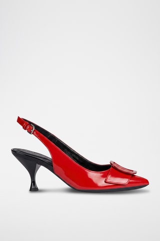 Escarpins en cuir verni Elisangel - Rouge