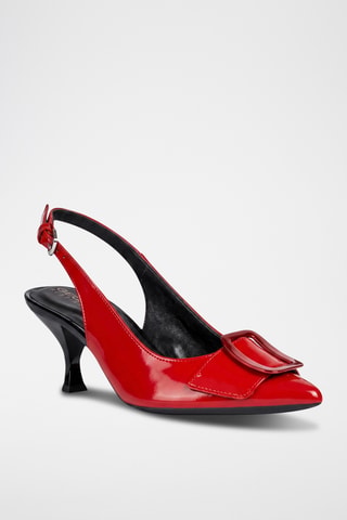 Escarpins en cuir verni Elisangel - Rouge
