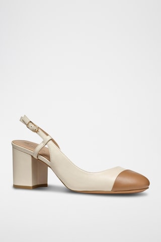 Escarpins en cuir de mouton Virnilisa - Marron clair et beige
