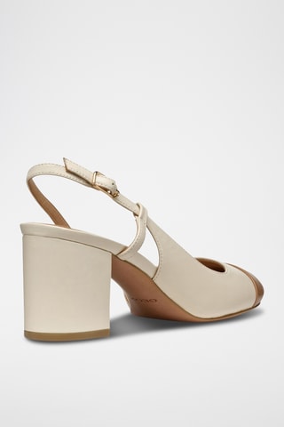 Escarpins en cuir de mouton Virnilisa - Marron clair et beige