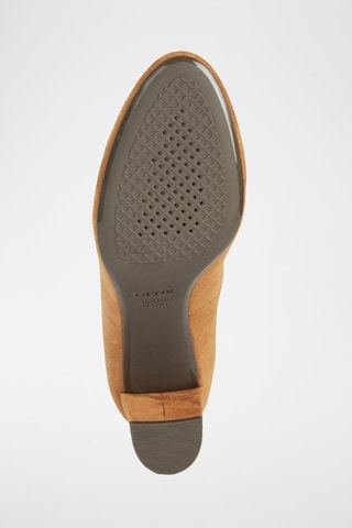 Escarpins en cuir de chèvre nubuck Pheby - Camel