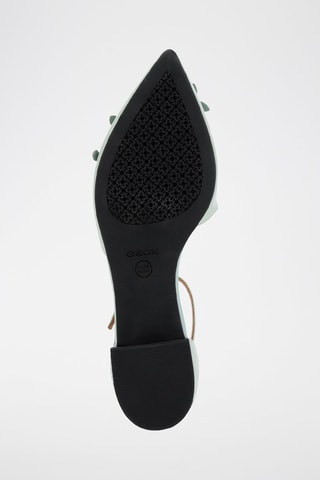 Ballerines en cuir de chèvre Charyssa - Menthe
