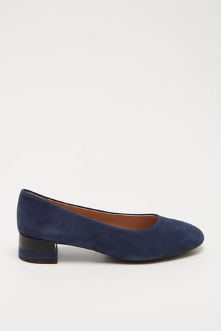 Ballerines en cuir de chèvre nubuck Chloo Mi - Bleu